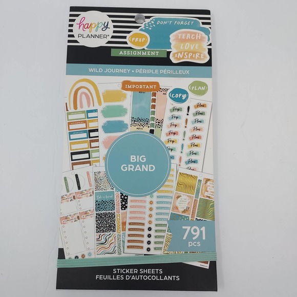 NEW The Happy Planner 'Wild Journey' Sticker Sheets - Picture 3 of 5